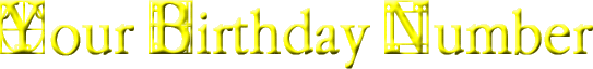 Your Birthday Number