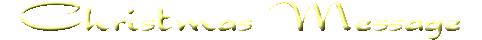 Christmas Message
