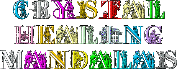 Crystal healing mandalas